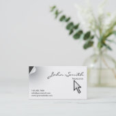 Carte de visite unique de traducteur de boucle de (Debout devant)