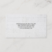 Carte De Visite Unique design élégant (Dos)