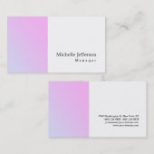 Carte De Visite Unique Design Moderne Simple (Devant / Derrière)