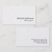 Carte De Visite Unique Design Or Élégant Simple (Devant / Derrière)