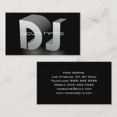 Carte de visite unique du DJ (Devant / Derrière)