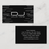 Carte de visite unique du DJ (Devant / Derrière)