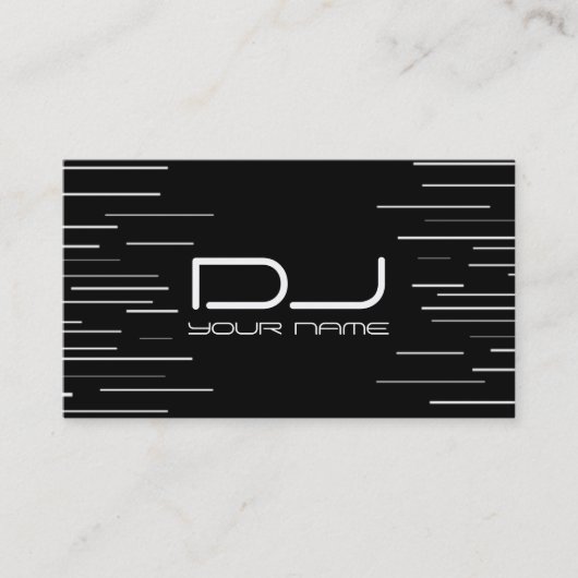 Carte de visite unique du DJ (Devant)