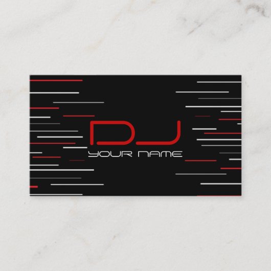 Carte de visite unique du DJ (Devant)