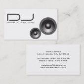 Carte de visite unique du DJ (Devant / Derrière)