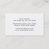 Carte de visite unique du DJ (Dos)