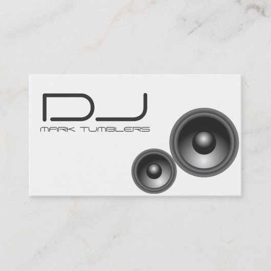 Carte de visite unique du DJ (Devant)