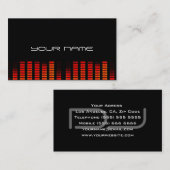 Carte de visite unique du DJ (Devant / Derrière)