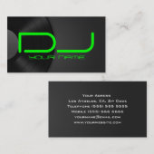 Carte de visite unique du DJ (Devant / Derrière)