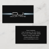 Carte de visite unique du DJ (Devant / Derrière)