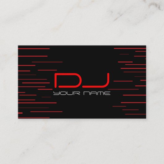 Carte de visite unique du DJ (Devant)