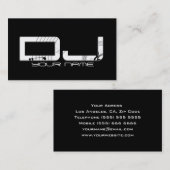 Carte de visite unique du DJ (Devant / Derrière)
