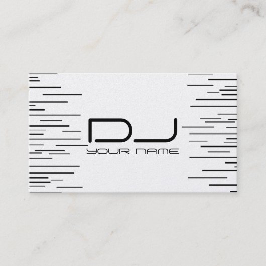 Carte de visite unique du DJ (Devant)