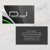 Carte de visite unique du DJ (Devant / Derrière)