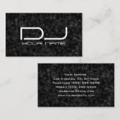 Carte de visite unique du DJ (Devant / Derrière)