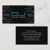 Carte de visite unique du DJ (Devant / Derrière)