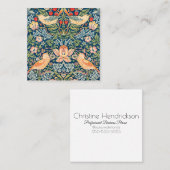 Carte de visite unique, élégant, floral (Devant / Derrière)