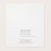 Carte De Visite Unique Élégant Simple Simple Spécial (Extérieur déplié)