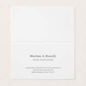 Carte De Visite Unique Élégant Simple Simple Spécial (Extérieur déplié)