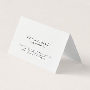 Carte De Visite Unique Élégant Simple Spécial