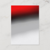 Carte de visite unique en blanc gris rouge à la mo (Dos)