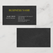 Carte De Visite Unique Gris Élégant Motif classique Professionnel (Devant / Derrière)