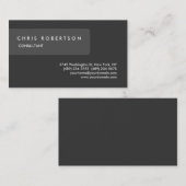 Carte De Visite Unique Gris Spécial Attractif (Devant / Derrière)