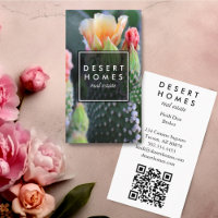 Unique Immobilier Cactus Flower Desert Photo QR
