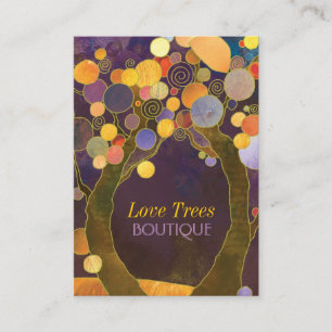 Carte De Visite Unique Love Trees Professionnel