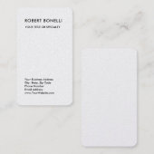 Carte De Visite Unique minimaliste moderne (Devant / Derrière)