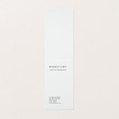 Carte De Visite Unique minimaliste moderne (Extérieur déplié)