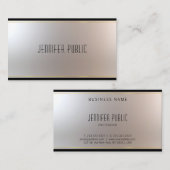 Carte De Visite Unique Moderne Attractif Professionnel Glamour (Devant / Derrière)