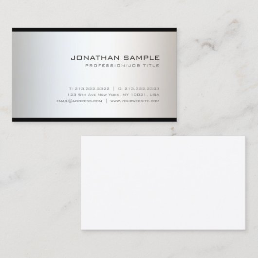 Carte De Visite Unique moderne de conception professionnelle futée (Devant / Derrière)
