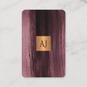 Carte De Visite Unique moderne élégant or monogrammed (Devant)