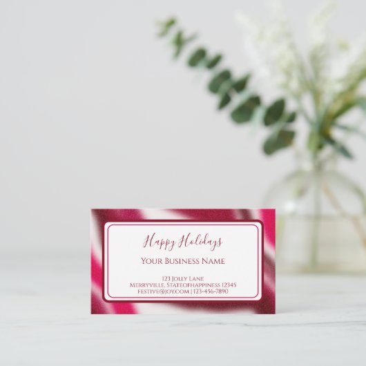 Carte De Visite Unique Moderne Festive Noël Promotion d'affaires (Debout devant)