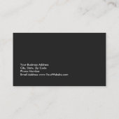 Carte De Visite Unique moderne gris rouge élégant (Dos)