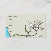 Carte de visite UNIQUE moderne par Ginette (Dos)