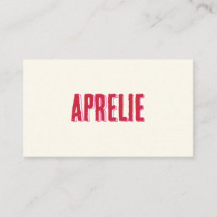 Carte De Visite Unique Moderne Rose Rouge Créatif Professionnel