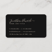 Carte De Visite Unique Monogramme d'aigle doré américain (Dos)