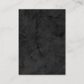 Carte De Visite Unique monogramme gris simple (Dos)