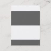 Carte De Visite Unique monogramme simple gris blanc jaune (Dos)