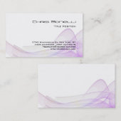 Carte De Visite Unique Motif de vague de charme Abstrait (Devant / Derrière)