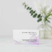 Carte De Visite Unique Motif de vague de charme Abstrait (Debout devant)