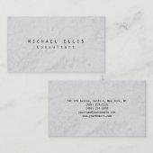 Carte De Visite Unique Original Grey Professionnel Plain (Devant / Derrière)