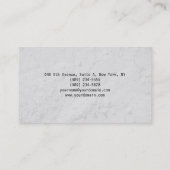 Carte De Visite Unique Original Grey Professionnel Plain (Dos)