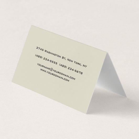 Carte De Visite Unique Pastel Tones Initiales Monogramme mignon (Dos)