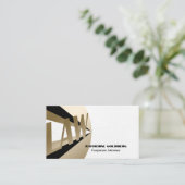 Carte de visite unique pour avocat en droit avec o (Debout devant)