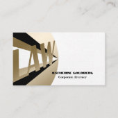 Carte de visite unique pour avocat en droit avec o (Devant)