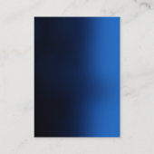 Carte De Visite Unique Professionnel Bleu Rouge Moderne Élégant (Dos)