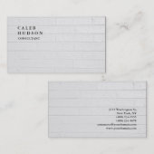 Carte De Visite Unique Spécial Gris Clair Mur Plain tendance (Devant / Derrière)